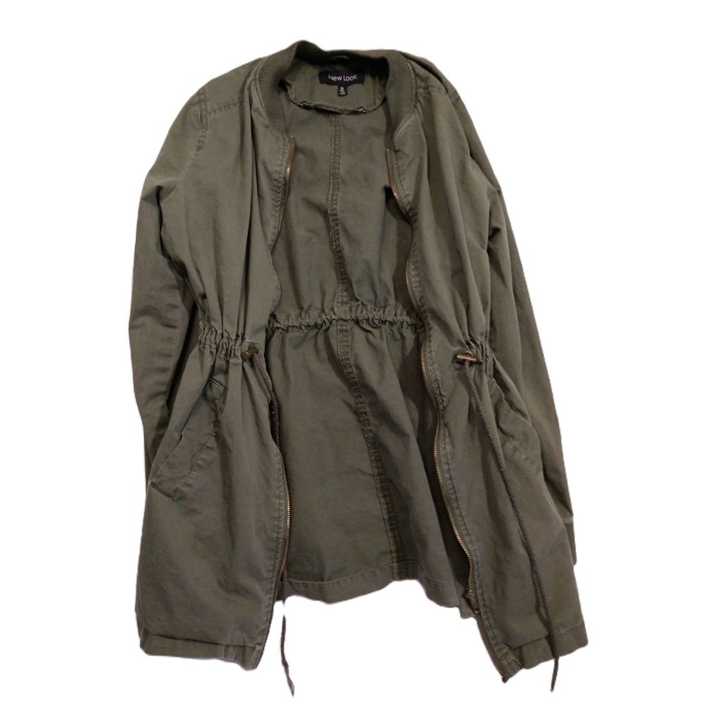Women's jacket green medium New look safari.